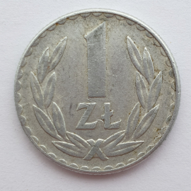 №2 Монета в один злотый, Польша, 1976г.